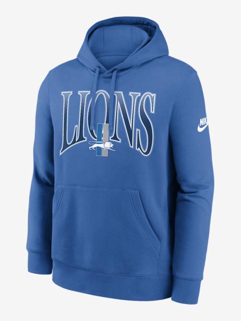 Nike Detroit Lions Rewind Club Men's Nike NFL Pullover Hoodie