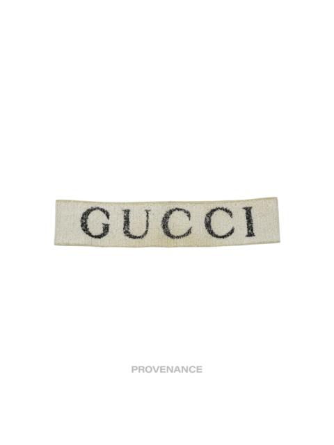 GUCCI Gucci Logo Headband - Off-White