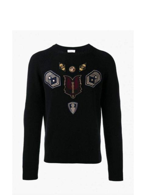 Embroidered Master Patch Cashmere Sweater