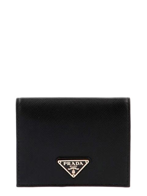 Prada Logo leather wallet