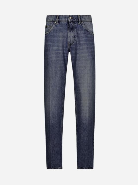 Dolce & Gabbana Classic jeans with DG embroidery