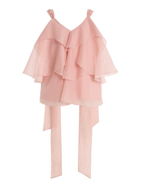 Aje. Erin Layered Top pink