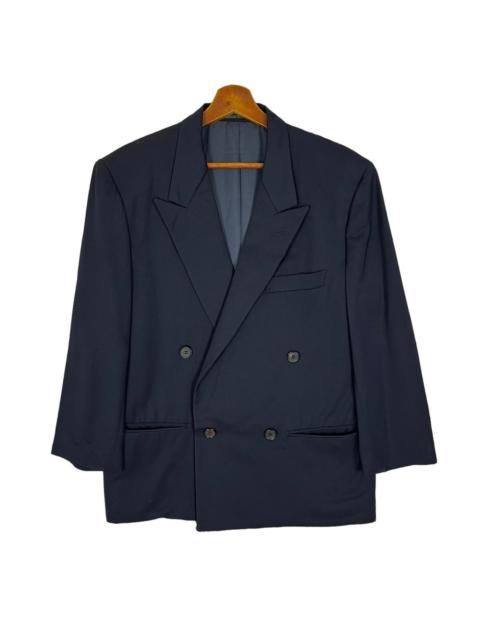 Other Designers Y's for Men - Dark Blue Double Breasted Blazer Made In Italy