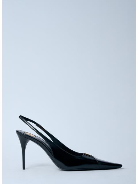 Saint Laurent Women Babylone Heeled Mules