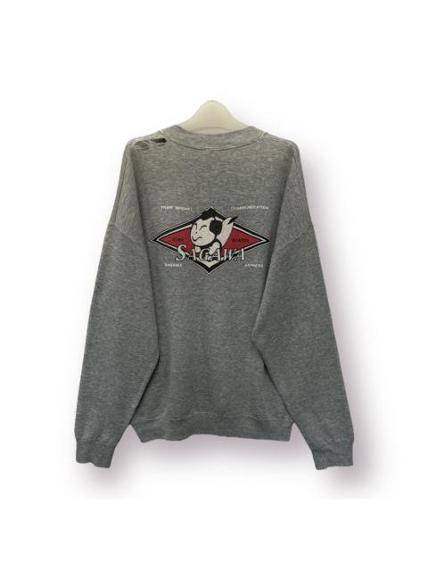 Other Designers 🔥 VINTAGE 90's Rare Distressed Sagawa Surf USA SWEATSHRT - L