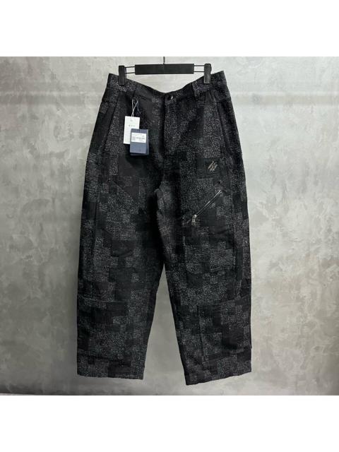 Louis Vuitton Louis Vuitton 2025 Black Pearlescent Studded Cargo Jeans