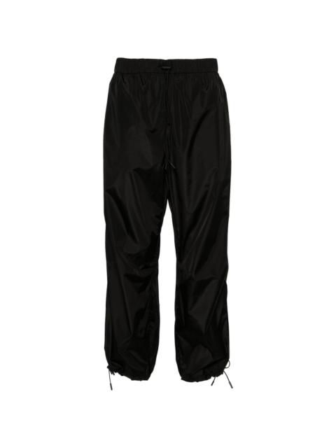 tapered-leg drawstring track pants