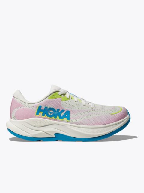 HOKA Women's Rincon 4 Shoes in Frost/Pink Twilight