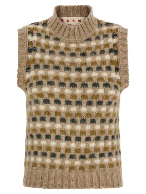 Marni Marni Women Shetland Acquard Knit Vest