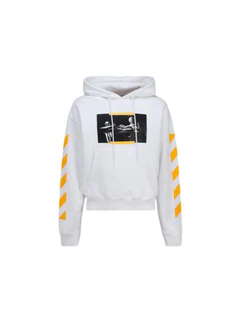 Off-White OFF-WHITE Caravaggio Saint Jerome Writing Print Hoodie White/Yellow/Black
