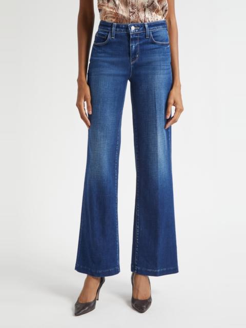 L'AGENCE L'AGENCE Scottie High Waist Wide Leg Jeans in Marvista at Nordstrom