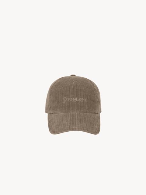 SAINT LAURENT SAINT LAURENT CAP IN CORDUROY