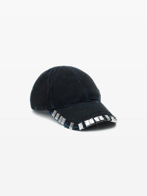 Alexander Wang Black Graffiti Logo Baseball Cap