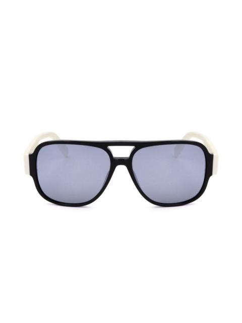 adidas Adidas Men's Black Aviator Sunglasses OR0006-01C-1