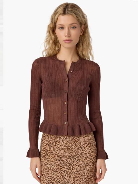 CAMI NYC NESRINE KNIT CARDIGAN TRUFFLE