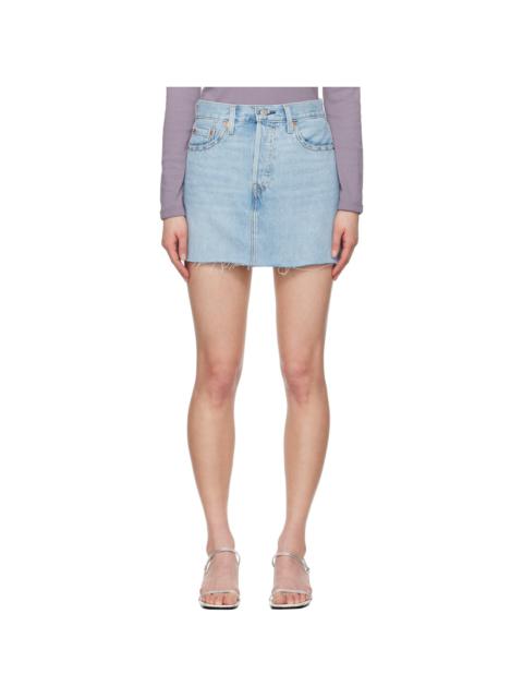 Levi's Blue Icon Miniskirt