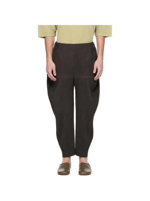 ISSEY MIYAKE Brown Kinetic Sculpture Trousers