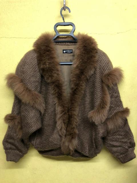 Mink Fur Coat - VINTAGE MARIO VALENTINO FUR JAPAN LINING BUTTON LESS KNIT