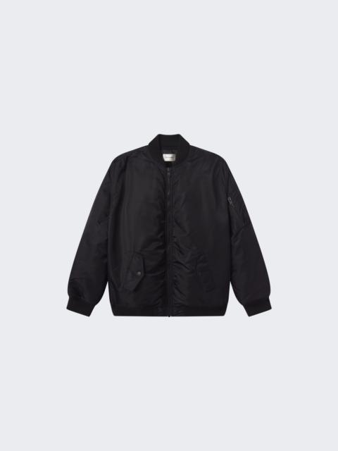 FRAME X Amelia Gray The Smoke Bomber Jacket Black
