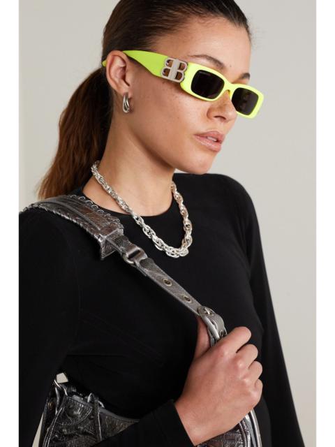 BALENCIAGA NEW BALENCIAGA BB0096S 008 SQUARE YELLOW UNISEX SUNGLASSES