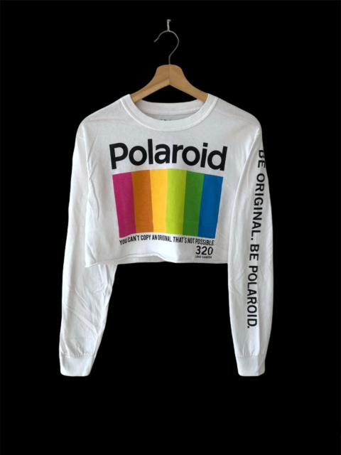 Other Designers Polaroid - Womens Polaroid Instax Photographer Cropped Top Long Sleeve
