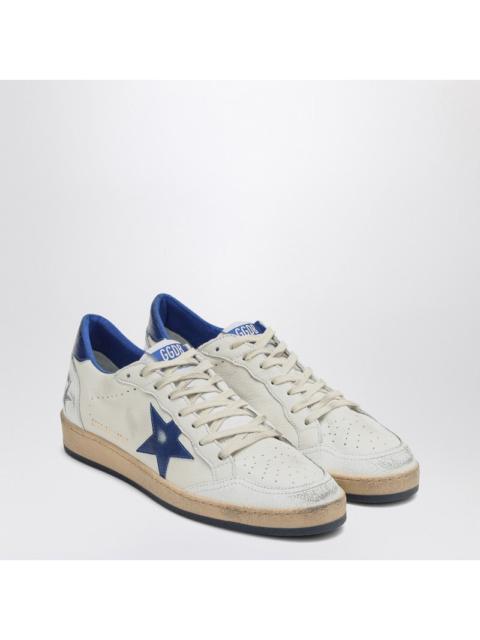 Golden Goose White/Metallic Blue Ballstar Sneakers Men