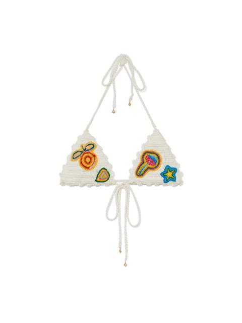 CASABLANCA Motif Crochet Bikini Top | Casablanca Paris