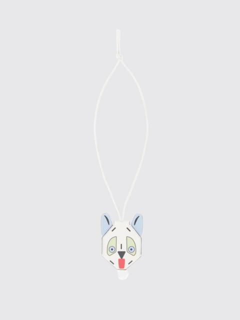 Loewe Loewe Women Loewe Futurist Cat Calfskin Keychain With Engraved Logo And Metal Ring