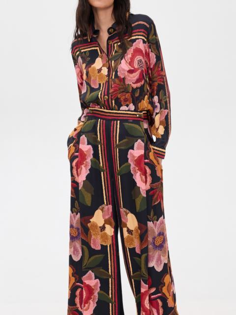 FARM RIO Chenille Flowers Pants