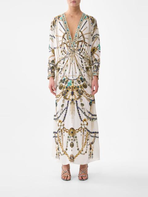 CAMILLA TWIST FRONT BATWING DRESS