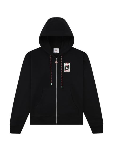 CASABLANCA Sunset Valley Zip Hoodie "Black"
