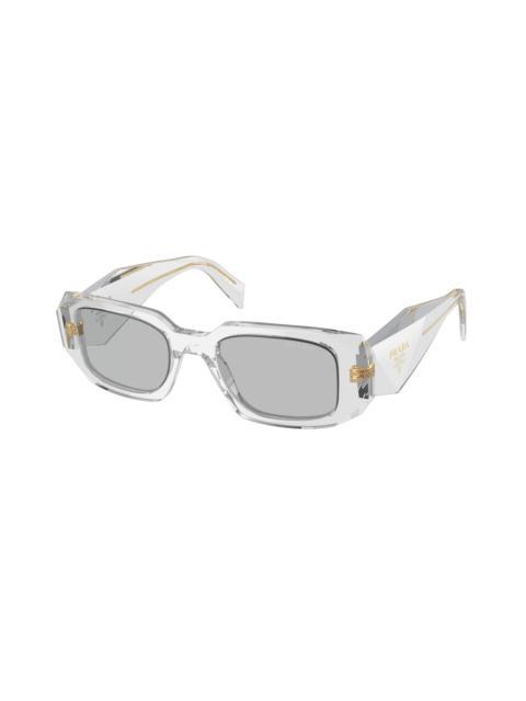 Prada Prada Light Grey Rectangular Ladies Sunglasses PR 17WSF 12R30B 51