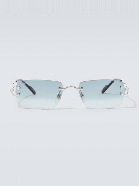 Cartier Signature C rectangular sunglasses
