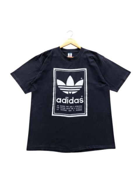 adidas 90’s vintage ADIDAS mirror big logo tshirt