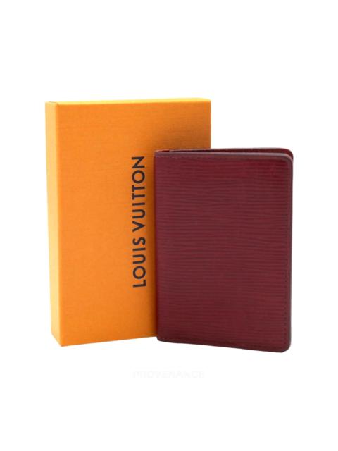 Louis Vuitton Louis Vuitton Pocket Organizer Wallet NM- Red Epi Leather