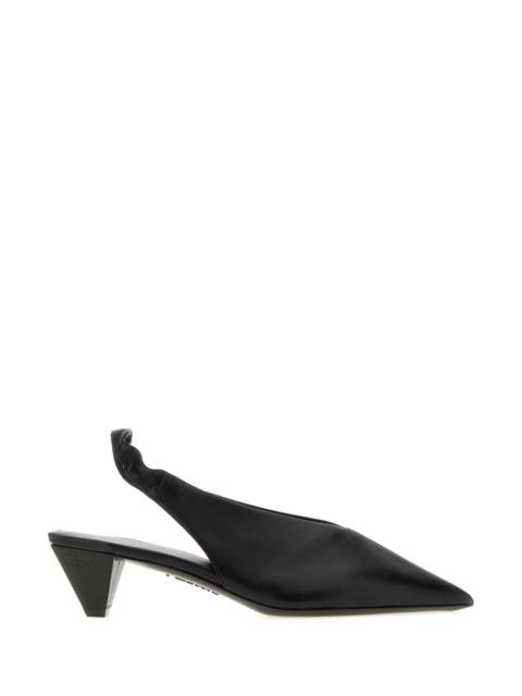 Loewe Loewe Women Black Leather Origami Cubic Pumps