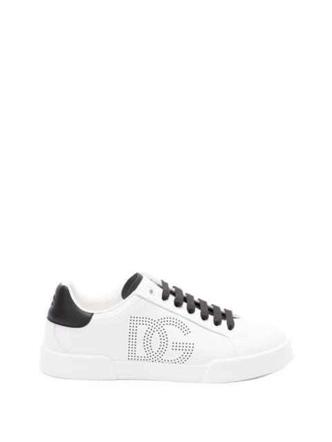 Dolce & Gabbana Men `Portofino` Sneakers With Dg Logo