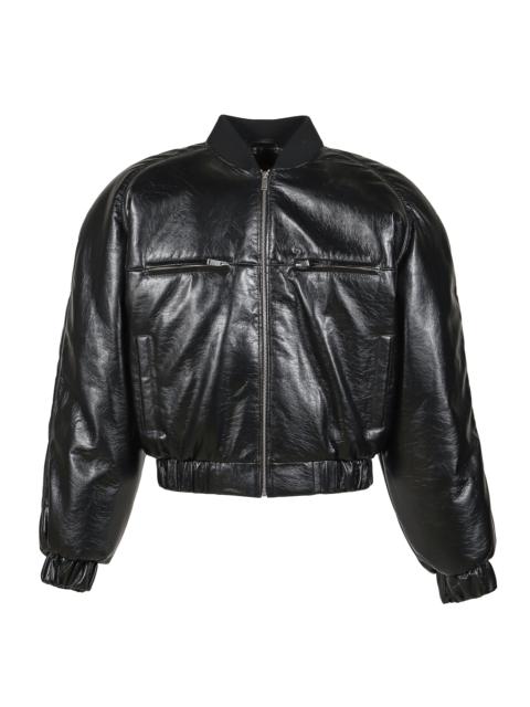 LU'U DAN GRAINY FAUX LEATHER / BLK