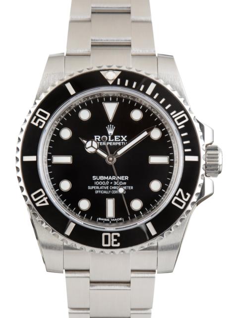 ROLEX Pre-Owned Rolex Submariner Stainless Steel 114060 Black Dial