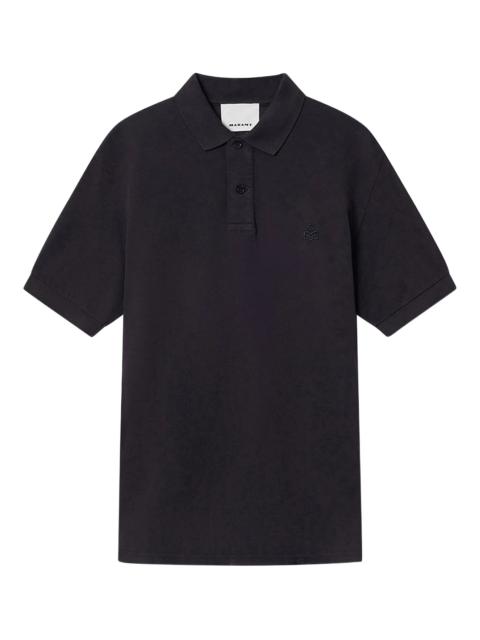 Isabel Marant Afko embroidered polo shirt