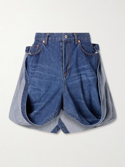 sacai Sculptural Denim Mini Skirt