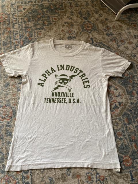 Other Designers Alpha Industries - Vintage Medium Alpha Industries T Shirt Camouflage Logo
