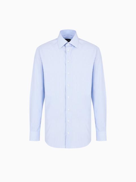 GIORGIO ARMANI Regular-fit shirt made from micro-woven cotton