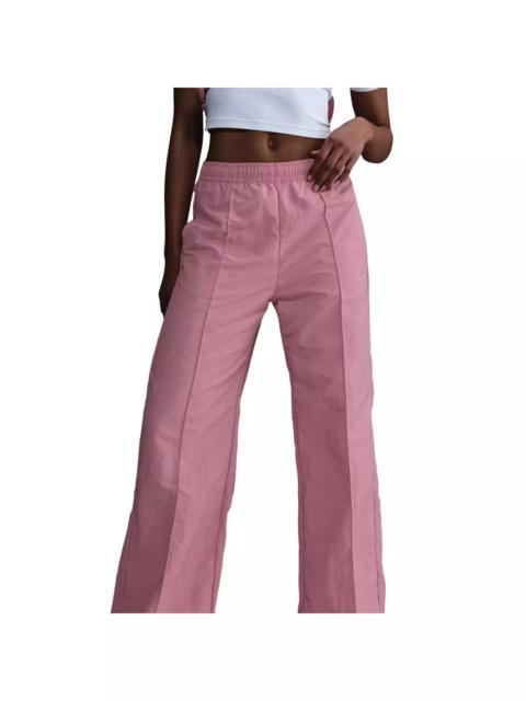 Nike Women's Sportswear Everything Wovens Mid-Rise Open-Hem Pants - Pink