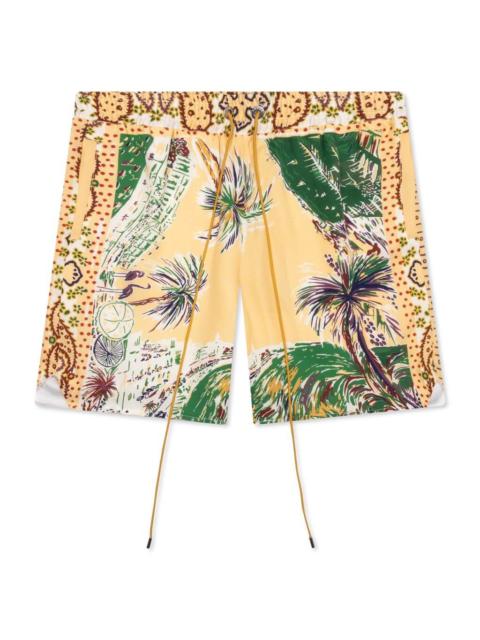 Rhude PALMINA SILK SHORT - MULTI
