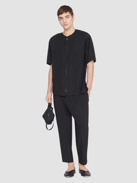 3.1 Phillip Lim Short Sleeve Zip-Front Baseball Shirt