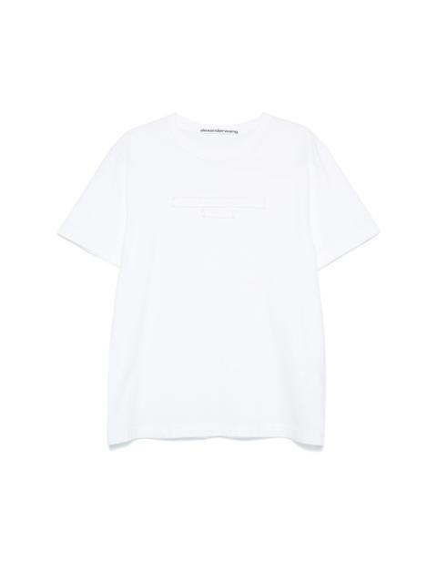 logo-embossed T-shirt
