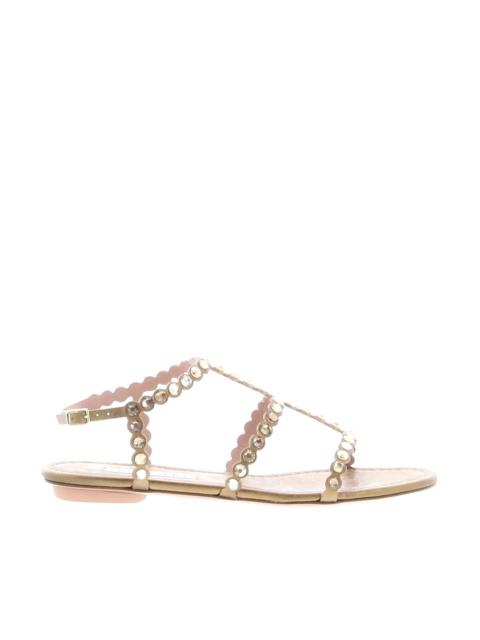 AQUAZZURA Aquazzura – Tequila Sandal Flat – Brass