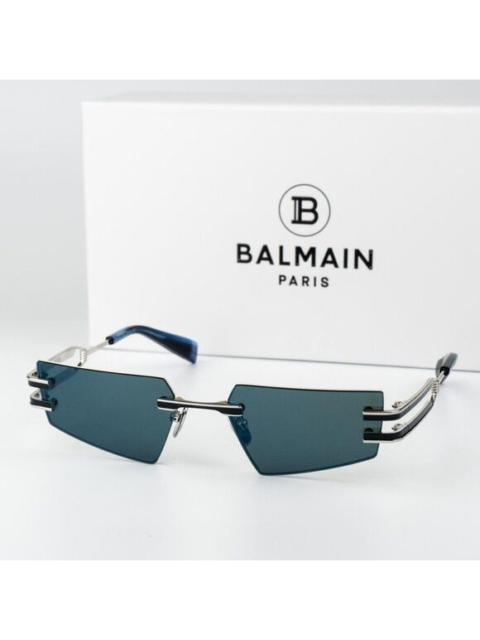 Balmain Balmain Women Sunglasses Titanium Silver Blue Mirror Geometric FIXE BPS-123E-54