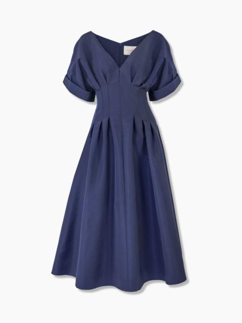 CAROLINA HERRERA Gathered Waist Midi Dress